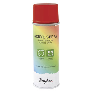 Rayher Acryl Spray, klassiek Rood 200ml