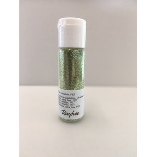 Rayher Glitter, ultrafijn, PET, flacon 20 ml, Lichtgroen