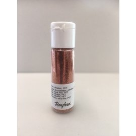 Rayher Glitter, ultrafijn, PET, flacon 20 ml, Briljant koper