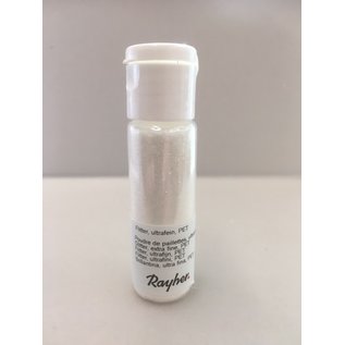 Rayher Glitter, ultrafijn, PET, flacon 20 ml, Wit