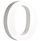 Rayher letters O , wit, 11cm, Dikte 2 cm