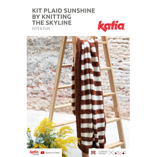 Katia instructieboekje voor een gestreepte Plaid van Knitting the Skyline