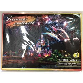 scratch card 4 Fireworks postcards