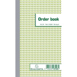 Orderboek 17.5x10.5cm, 50 blad, tweevoud, NCR - Gelijnd