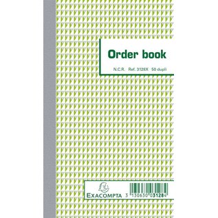 Orderboek 17.5x10.5cm, 50 blad, tweevoud, NCR - Gelijnd