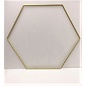 Metalen decoratie hexagon 30cm - 3mm GOUD