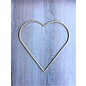 Metalen decoratie Hart 20cm - 3mm GOUD