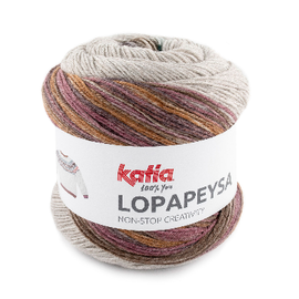 Katia Lopapeysa 103 Parelmoer-lichtviolet-Groenblauw-Bruin bad 43707