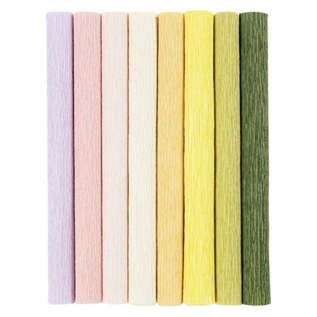 Crêpepapier Pastel Tinten 8 stuks 25x60 cm