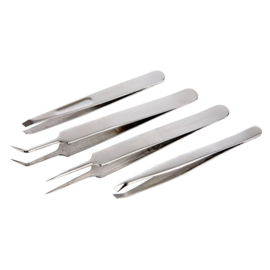 Pincet Set 9-12 cm 4 stuks