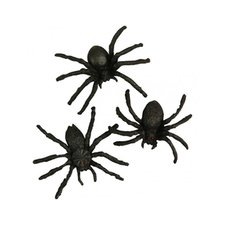 Halloween spinnen, afm 4 cm, 10 stuks