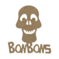 MDF Hanger Doodshoofd Bonbons 37 cm