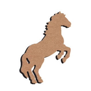 MDF Figuur Steigerend Paard 15 cm