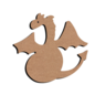 MDF Figuur Draak Plezier 15 cm