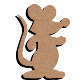 MDF Figuur Muis 15 cm