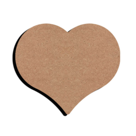 Houten vorm Hart 15 cm