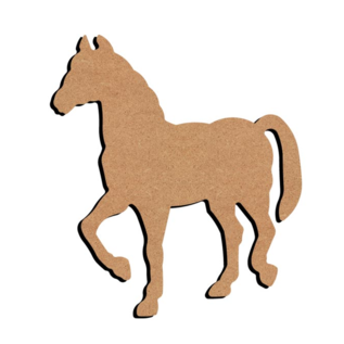 MDF Figuur Lopend Paard 15 cm