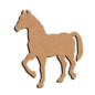 MDF Figuur Lopend Paard 15 cm
