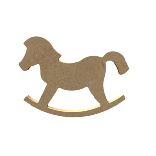 MDF Figuur Hobbel Paard 15 cm