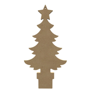 MDF Figuur Kerstboom met Pot 30 cm