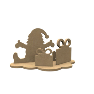 MDF Figuren Kerstman Set 24x13 cm