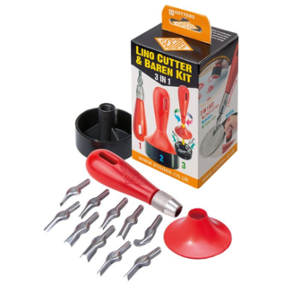 Essdee 3-in-1 Linosnede Set 10 Opzetstukken