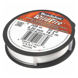 Beadalon Wildfire Sieradendraad 0,2 mm Wit 18,3 m