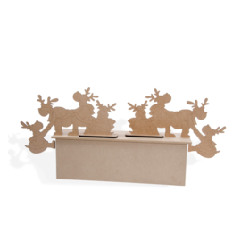 MDF Figuur Klimmende Rendieren 38 cm
