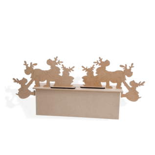 MDF Figuur Klimmende Rendieren 38 cm