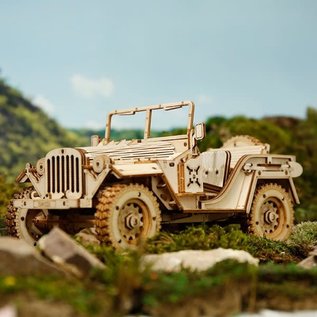 3D Houten Puzzel, Army Field Car, 18,9×9,9×8,9 cm