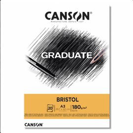 Canson Canson® Graduate Bristol A3 180g/m², Wit 20 vellen