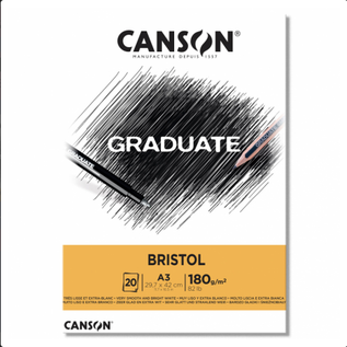 Canson Canson® Graduate Bristol A3 180g/m², Wit 20 vellen