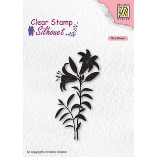 Nellies Choice Clearstempel - Silhouette Lelie