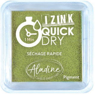 IZINK QUICK DRY M INKPAD - OLIVE GREEN