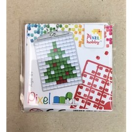 Pixel sleutelhanger starterset "Kerstboom"