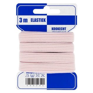 Kaart elastiek 10mm - 3m ROZE