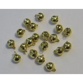 Sieraden belletjes goudkleur 6 mm 20 ST