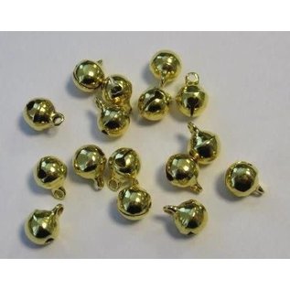 Sieraden belletjes goudkleur 8 mm 16 ST