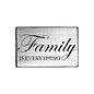 Houten stempel Vintage 70x42mm Familie is alles