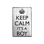 Houten stempel Vintage 70x42mm Keep Calm It's a boy