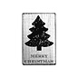 Houten stempel Vintage 70x42mm Merry Christmas