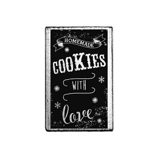 Houten stempel Vintage 70x42mm Homemade Cookies met liefde