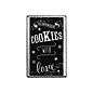 Houten stempel Vintage 70x42mm Homemade Cookies met liefde