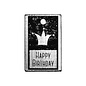 Houten stempel Vintage 70x42mm Happy birthday