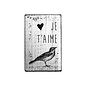 Houten stempel Vintage 70x42mm I love you