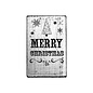Houten stempel Vintage 70x42mm Merry Christmas