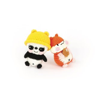 Haakpakket PANDA AMIGURUMI KIT 100MM
