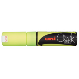 Uni Chalk marker 8mm fluo geel