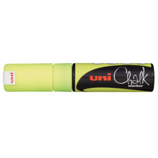 Uni Chalk marker 8mm fluo geel