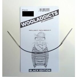 Wooladdicts Black Edition - Lace rondbreinaald 80cm - 2.5mm
